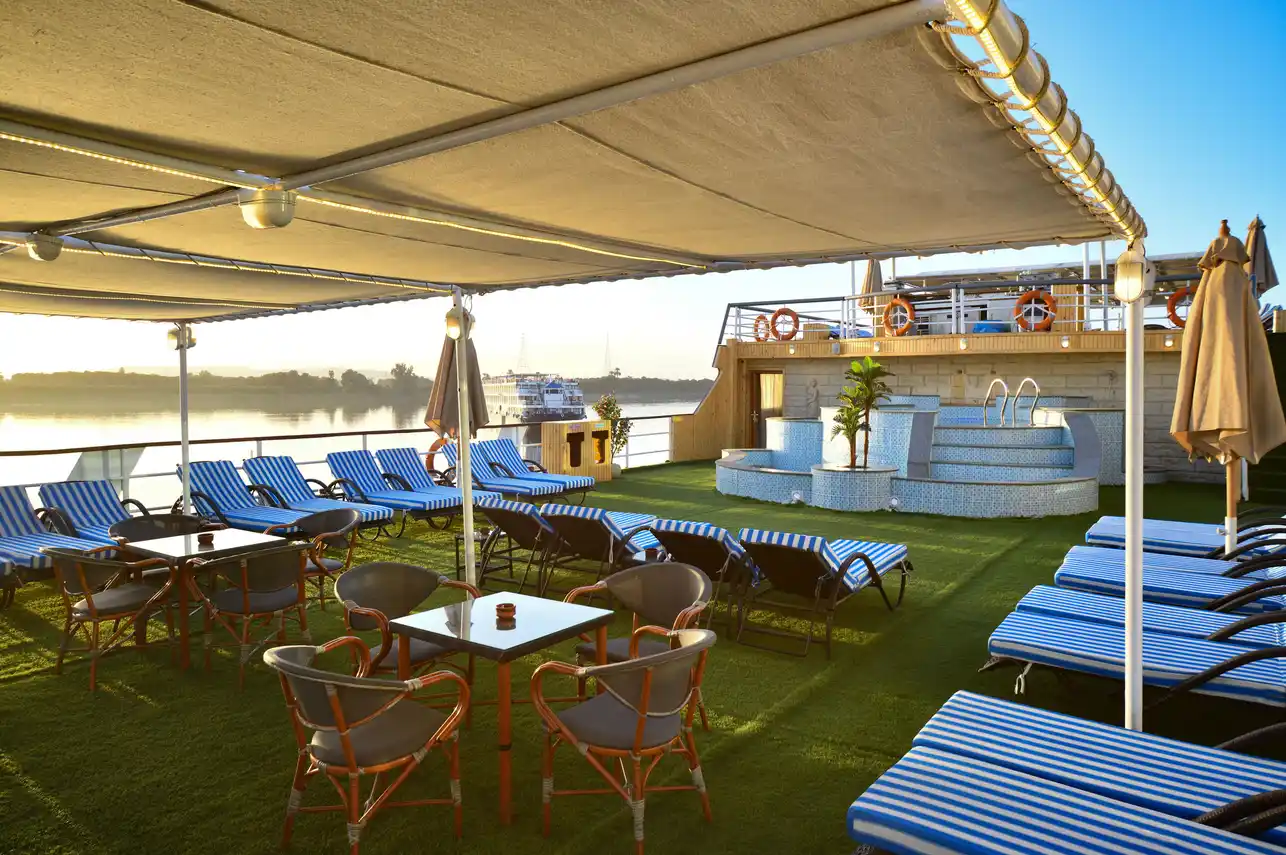 Sun deck of the Nile Treasure Nile Cruise Nile cruise